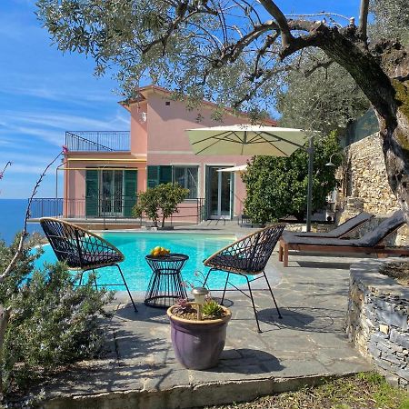Casaviva - Ampio Trilocale Vista Mare Con Piscina - Pieve Alta Appartement Pieve Ligure Buitenkant foto