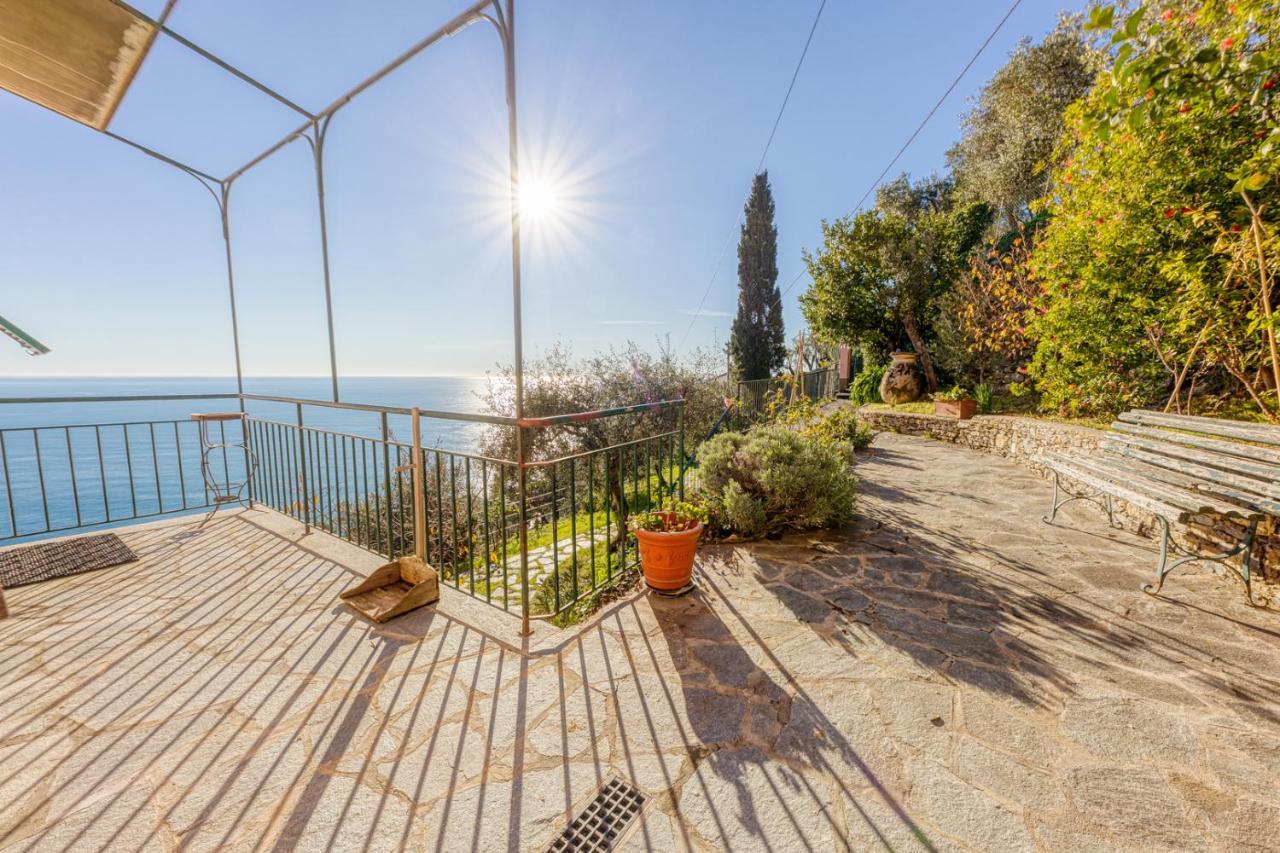 Casaviva - Ampio Trilocale Vista Mare Con Piscina - Pieve Alta Appartement Pieve Ligure Buitenkant foto