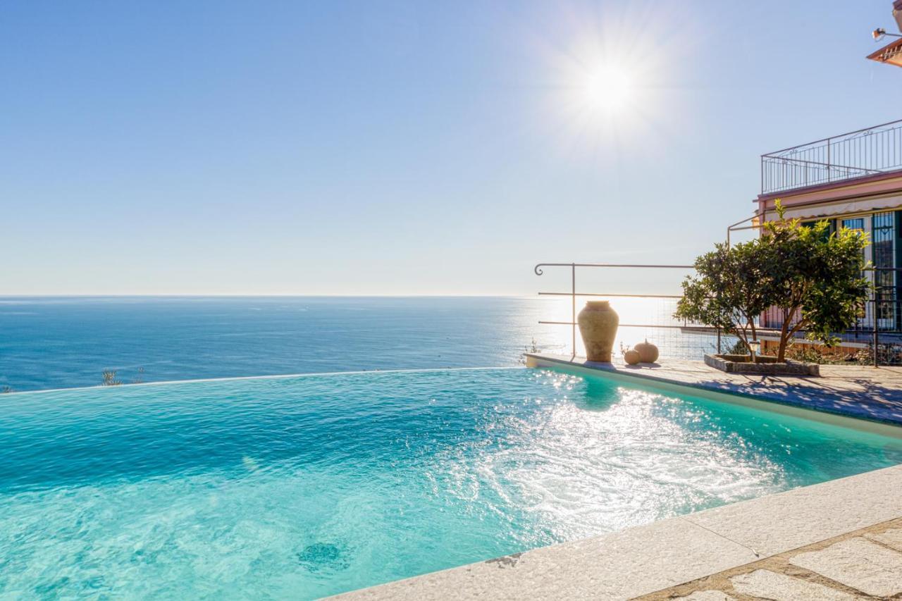 Casaviva - Ampio Trilocale Vista Mare Con Piscina - Pieve Alta Appartement Pieve Ligure Buitenkant foto