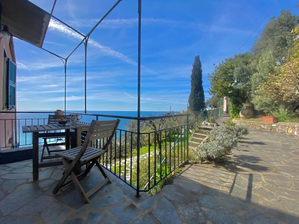 Casaviva - Ampio Trilocale Vista Mare Con Piscina - Pieve Alta Appartement Pieve Ligure Buitenkant foto