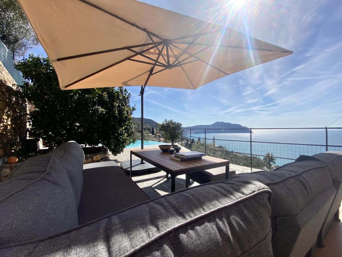 Casaviva - Ampio Trilocale Vista Mare Con Piscina - Pieve Alta Appartement Pieve Ligure Buitenkant foto