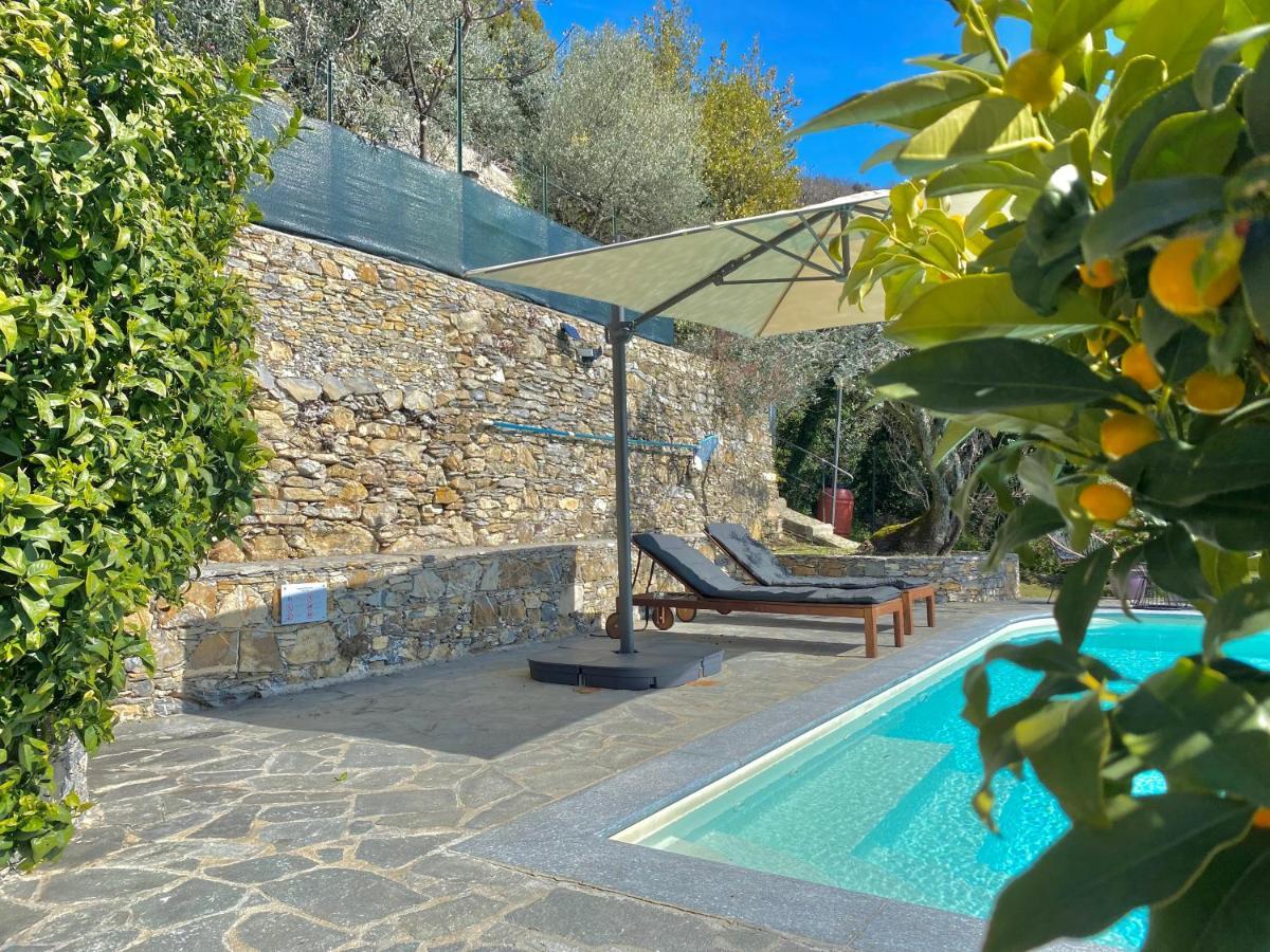 Casaviva - Ampio Trilocale Vista Mare Con Piscina - Pieve Alta Appartement Pieve Ligure Buitenkant foto
